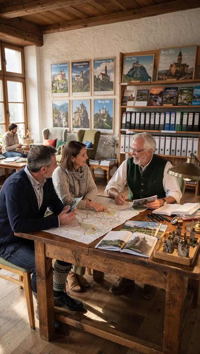 Detailaufnahme eines antiken Burgtores, das die Authentizität und Geschichte der deutschen Burgenreisen betont.